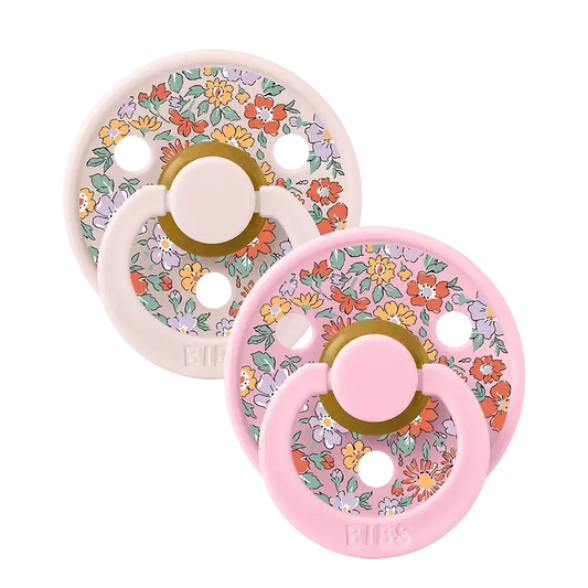 BIBS x LIBERTY Colour Pacifiers 2 Pack Oscar Meadow - Petal Mix
