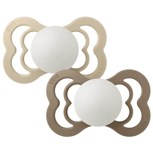 Supreme GLOW Pacifiers 2 Pack - Vanilla /Dark Oak