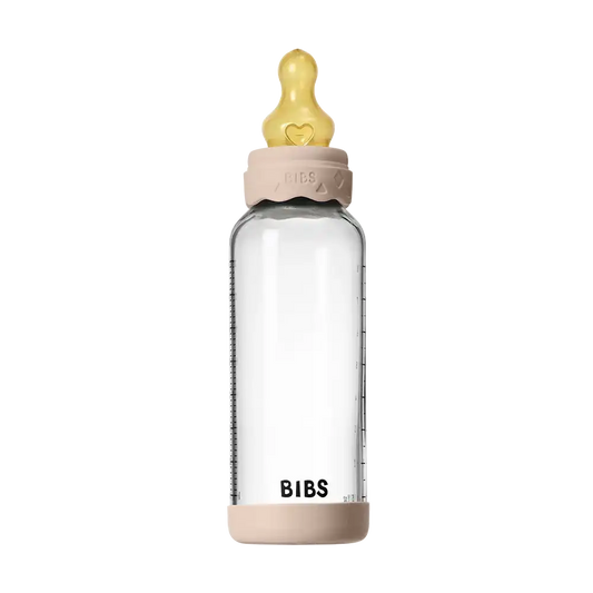 Baby Glass Bottle Boheme Set 240ml Latex - Blush