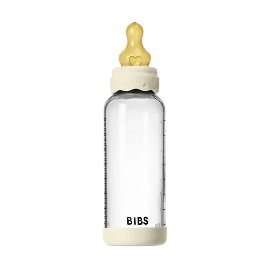 Baby Glass Bottle Boheme Set 240ml Latex - Ivory