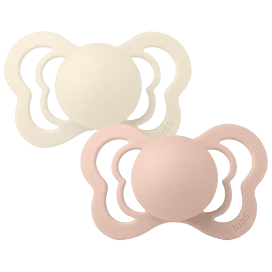 Couture Pacifiers 2 Pack - Ivory/Blush