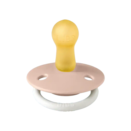 De Lux GLOW Pacifiers 2 Pack - Blush/Vanilla