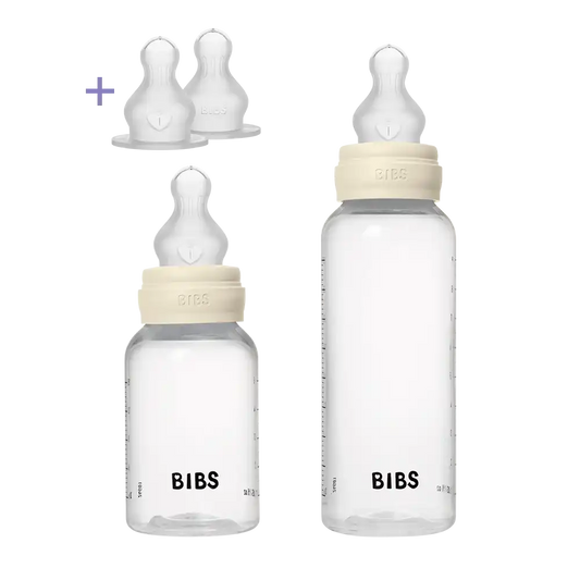Baby BPA-Free PP Bottle Grow and Flow set 150ml/270ml Silicone - Ivory