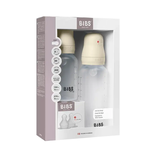 Baby BPA-Free PP Bottle Grow and Flow set 150ml/270ml Silicone - Ivory
