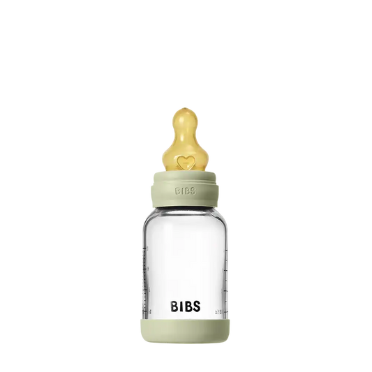 Baby Glass Bottle Set 120ml Latex - Sage