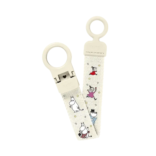 BIBS x Moomin Pacifier Clip Loop - Ivory