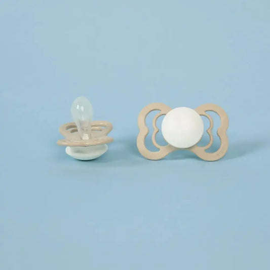 Supreme GLOW Pacifiers 2 Pack - Vanilla /Dark Oak