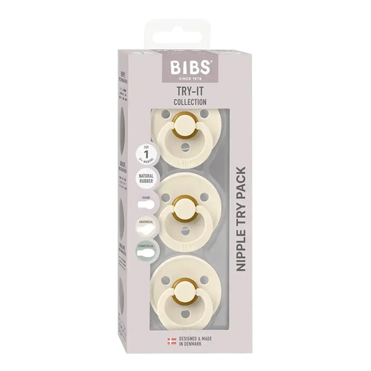 New Baby Pacifiers Try-It Collection 3 Pack - Ivory